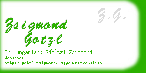zsigmond gotzl business card